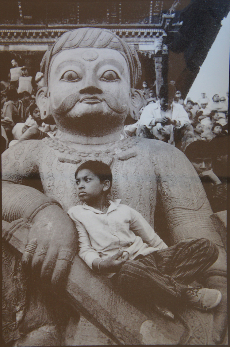 Toziano Terzani Guardian of the Nyatapola Temple Bhaktapur, 1995 Taragaon Museum Collection